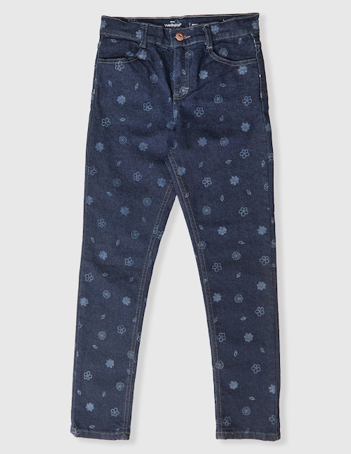 Jeans skinny Weekend lavado obscuro para niña