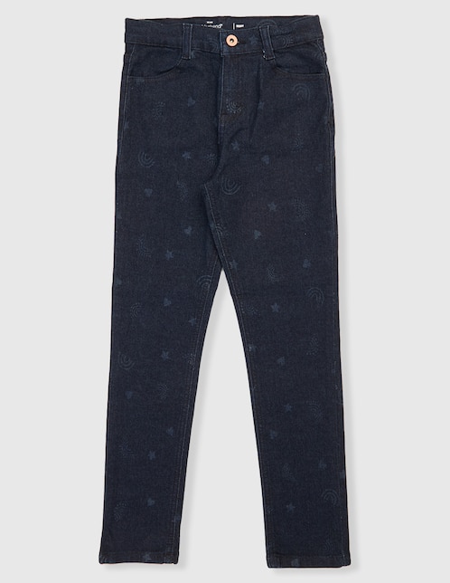 Jeans skinny Weekend lavado obscuro para niña