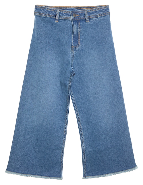 Jeans relaxed amplio lavado medio para niña 1