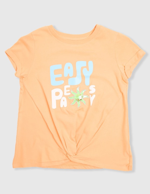 Playera Weekend manga corta para niña