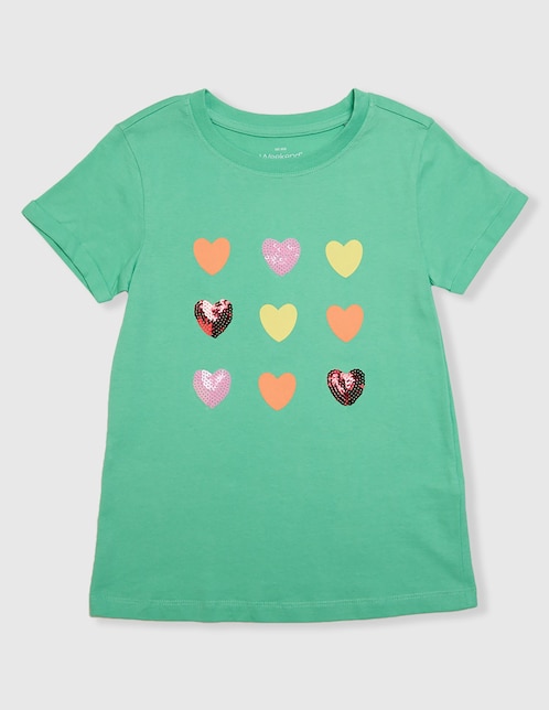 Playera Weekend manga corta para niña
