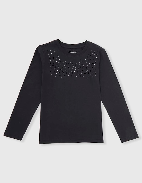 PLAYERA WEEKEND, 6, NEGRO LISO C REDOND