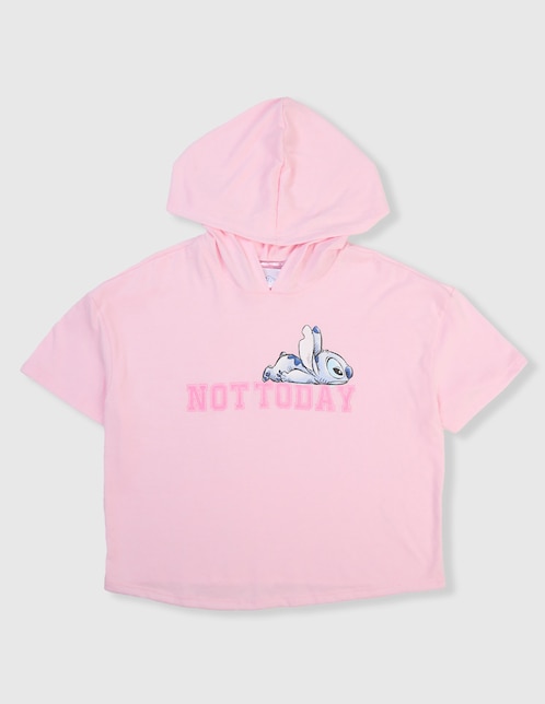 Playera Disney DTR Stitch manga corta para niña