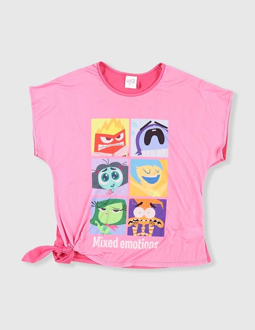 Playera Intensamente 2 manga corta para niña 1