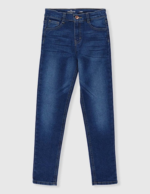 Jeans slim Weekend deslavado para niña