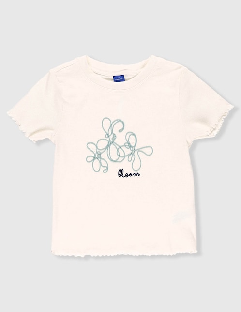 Playera Weekend manga corta para niña
