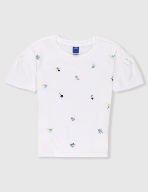 Playera Weekend manga corta para niña