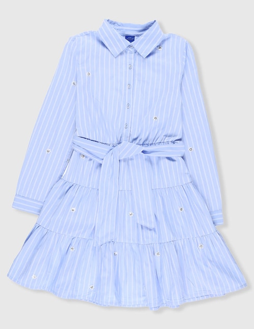Vestido Weekend manga con puño para niña