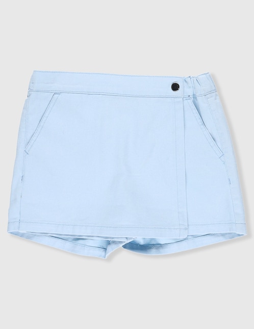 Falda short Weekend de algodón para niña