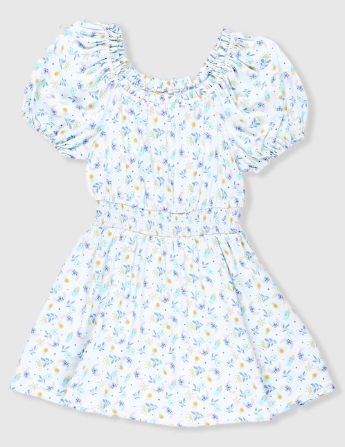 Vestido Disney DTR Stitch manga globo para niña