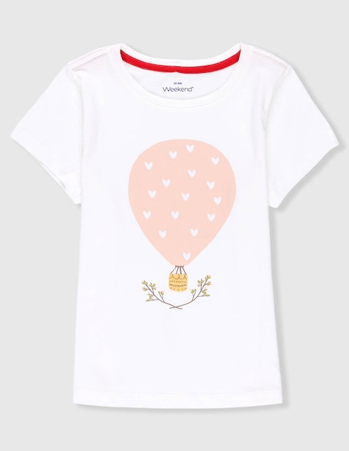 Playera manga corta para bebé niña 1
