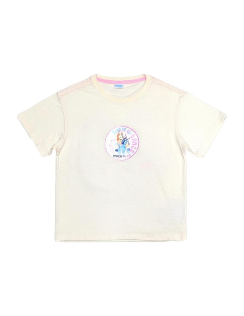 Playera Panderia Bluey y Bingo manga corta para niña 1
