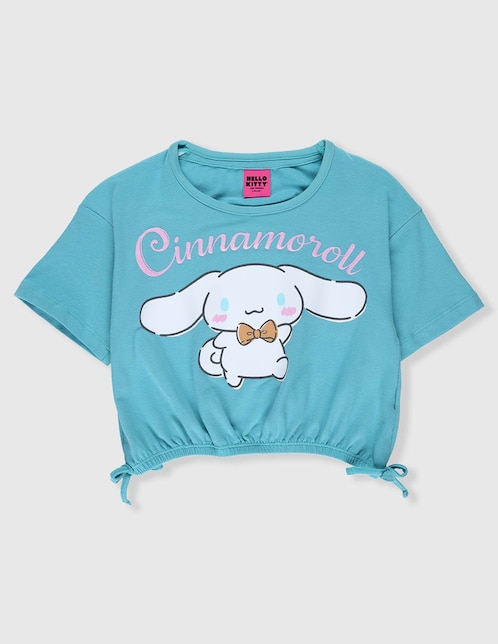 Playera Tycoon Cinnamoroll manga corta para niña