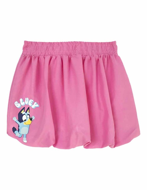 Falda Panaderia bluey y bingo de algodón para niña
