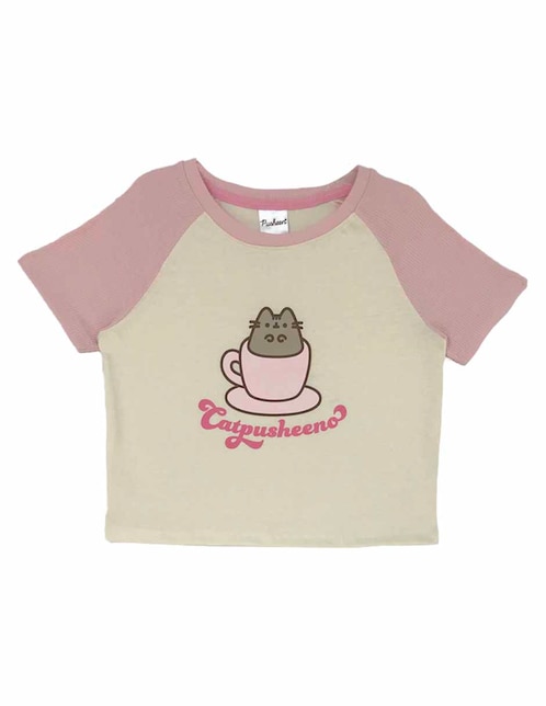 Playera Pusheen Pusheen manga corta para niña