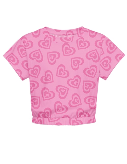 Playera Barbie manga corta para niña 1