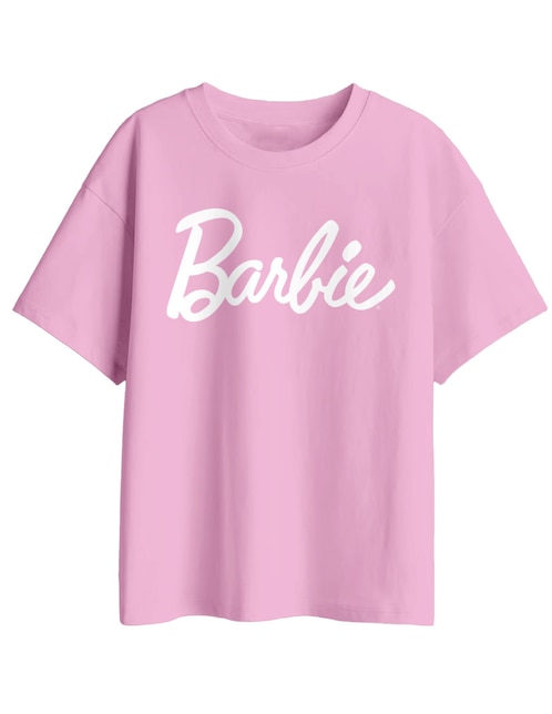 Playera Barbie manga corta para niña 1