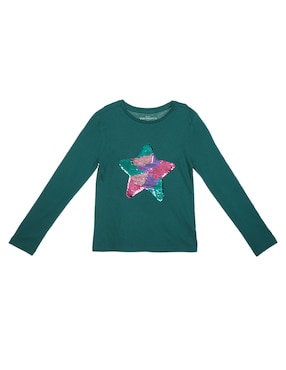 Playera Weekend manga larga para niña