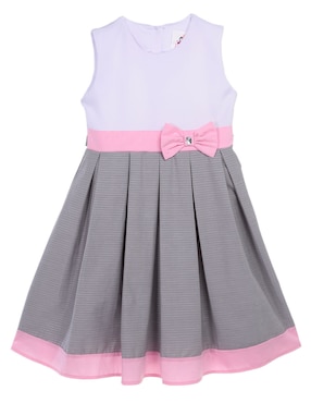 Vestido Chersi sin manga con moño para niña