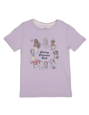 Playera Disney DTR Princesas Manga Corta Para Niña