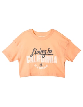 Playera Weekend manga corta para niña