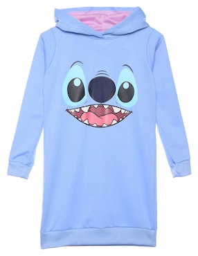 Vestido Disney Dtr Stitch Manga Regular Para Niña