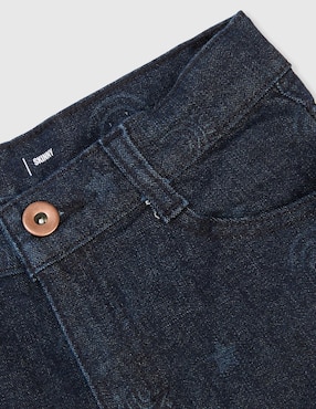Jeans skinny Weekend lavado obscuro para niña