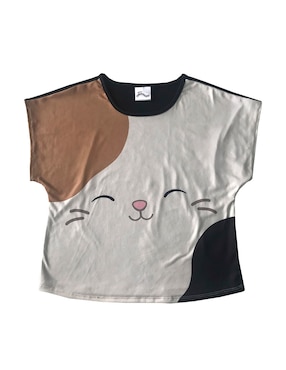 Playera Squishmellows Manga Corta Para Niña