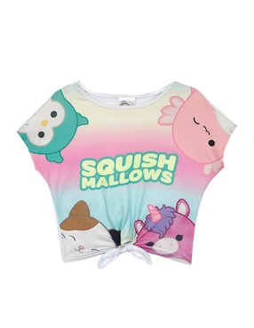 Playera Squishmellows Manga Corta Para Niña