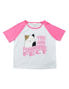 Playera Squishmellows Manga Corta Para Niña