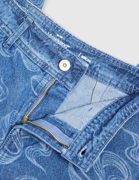 Jeans amplio Weekend lavado medio para niña