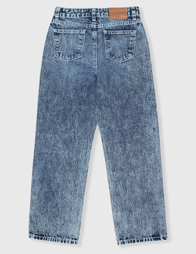 Jeans straight Weekend lavado bitono para niña