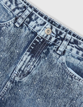 Jeans straight Weekend lavado bitono para niña