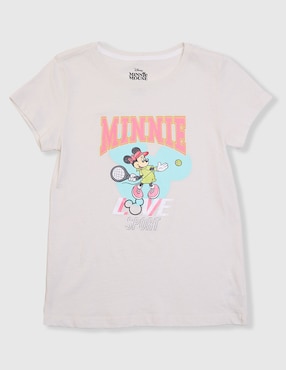Playera Disney Dtr Minnie Mouse manga corta para niña