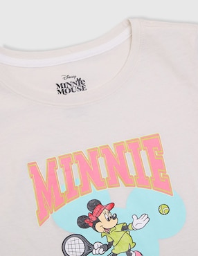 Playera Disney Dtr Minnie Mouse manga corta para niña