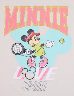 Playera Disney Dtr Minnie Mouse manga corta para niña