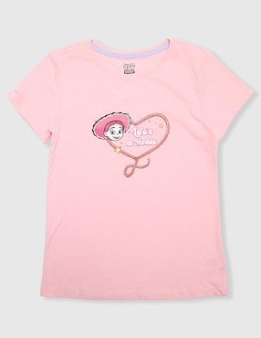 Playera Disney DTR Jessie Toy Story manga corta para niña