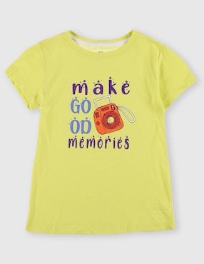 Playera Weekend manga corta para niño