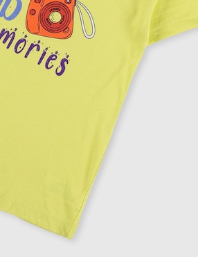 Playera Weekend manga corta para niño