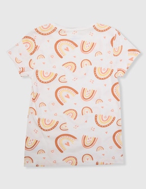 Playera Weekend manga corta para niña