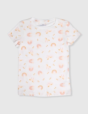 Playera Weekend manga corta para niña