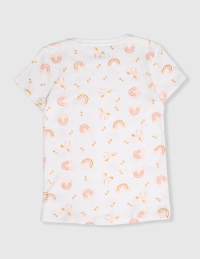 Playera Weekend manga corta para niña