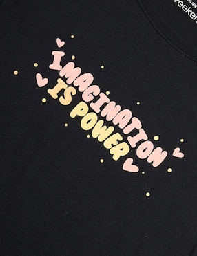 Playera Weekend manga corta para niña