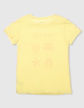 Playera Weekend manga corta para niña