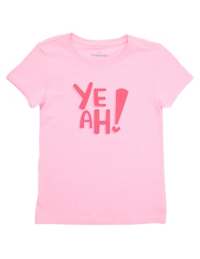 Playera Weekend manga corta para niña