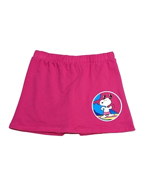 Falda short Peanuts Snoopy de algodón para niña