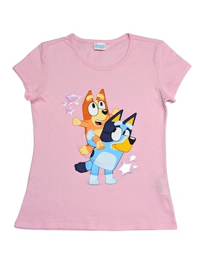 Playera Panaderia Bluey Manga Corta Para Niña