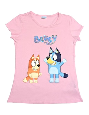 Playera Panaderia Bluey Manga Corta Para Niña