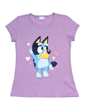 Playera Panaderia Bluey Manga Corta Para Niña