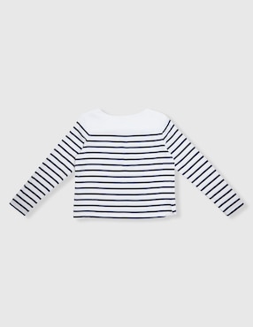 Playera Weekend manga larga para niña